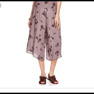 Lavender Mauve Free People Culottes